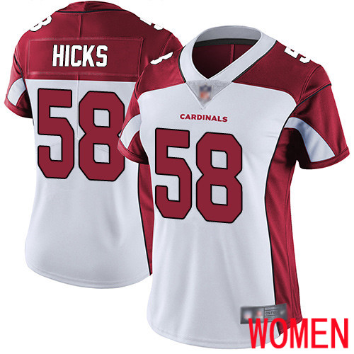 Arizona Cardinals Limited White Women Jordan Hicks Road Jersey NFL Football #58 Vapor Untouchable